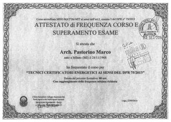 Audit e Certificazione energetica